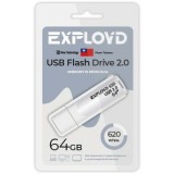 USB Flash накопитель 64Gb Exployd 620 White (EX-64GB-620-White)