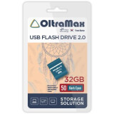 USB Flash накопитель 32Gb OltraMax 50 Dark Cyan (OM-32GB-50-Dark Cyan)