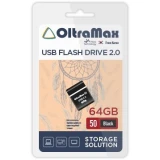 USB Flash накопитель 64Gb OltraMax 50 Black (OM-64GB-50-Black)