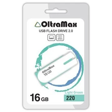 USB Flash накопитель 16Gb OltraMax 220 Light Green - OM-16GB-220-Light Green