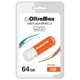 USB Flash накопитель 64Gb OltraMax 230 Orange (OM-64GB-230-Orange)