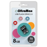 USB Flash накопитель 8Gb OltraMax 70 Black (OM-8GB-70-Black)