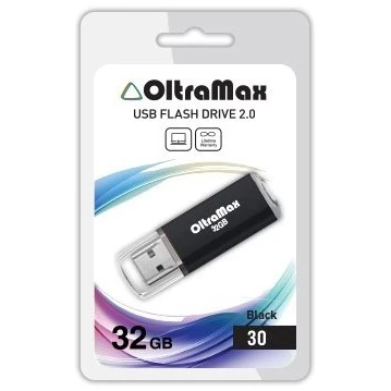 USB Flash накопитель 32Gb OltraMax 30 Black - OM032GB30-В