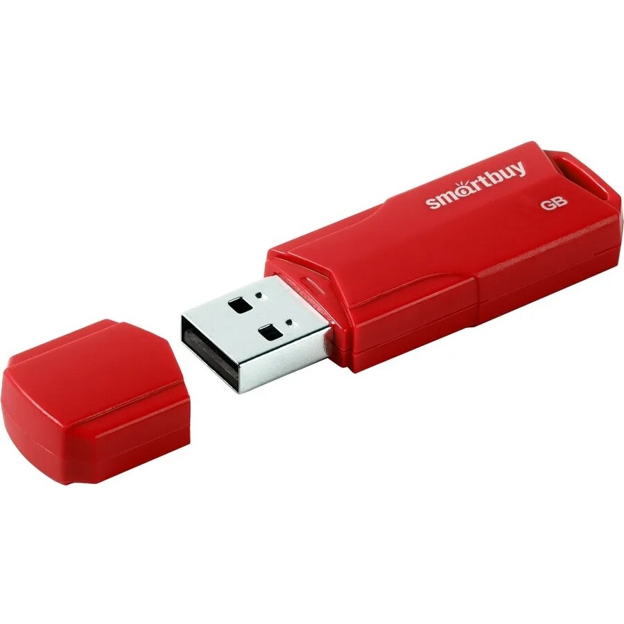 USB Flash накопитель 4Gb SmartBuy Clue Red (SB4GBCLU-R)