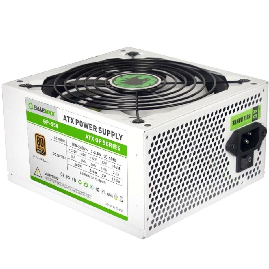 Блок питания 550W GameMax GP-550 White