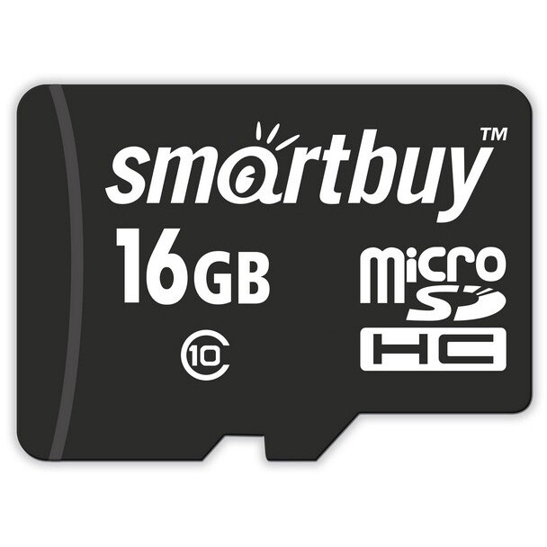Карта памяти 16GB MicroSD SmartBuy (SB16GBSDCL10-00LE)