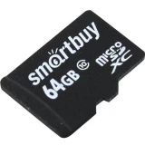 Карта памяти 64Gb MicroSD SmartBuy (SB64GBSDCL10-00LE)