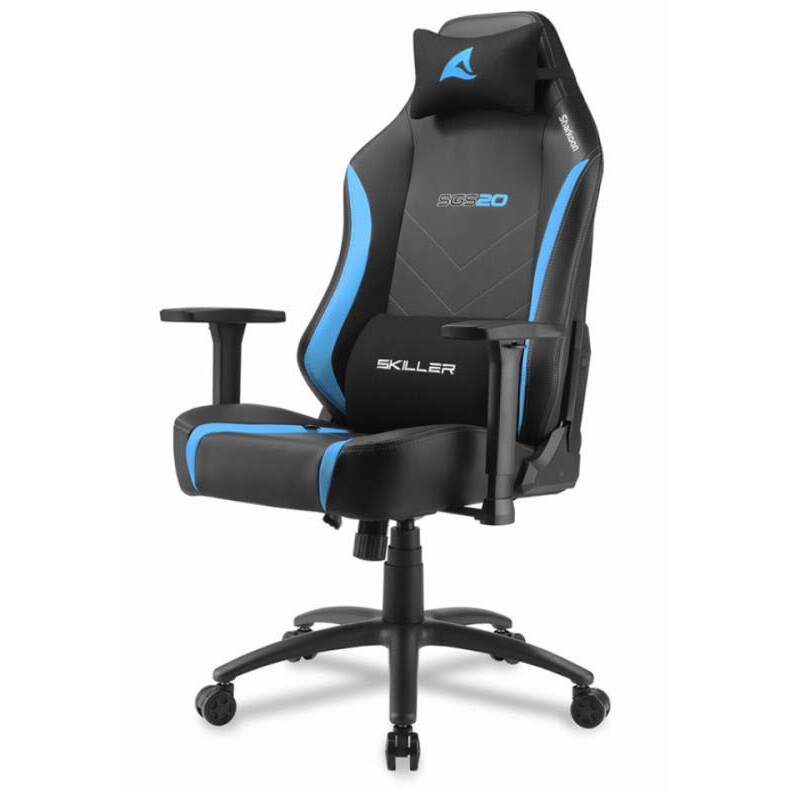 Игровое кресло Sharkoon Shark Skiller SGS20 Black/Blue - SGS20-BK/BU