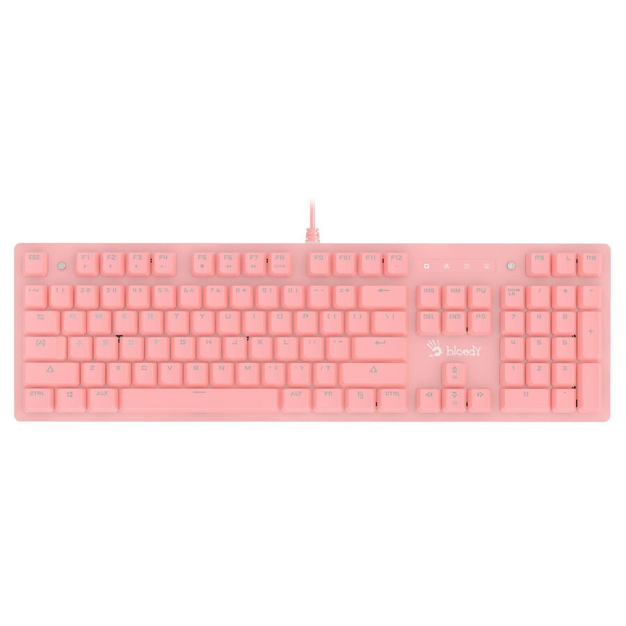 Клавиатура Bloody B800 Pink/White - фото 2
