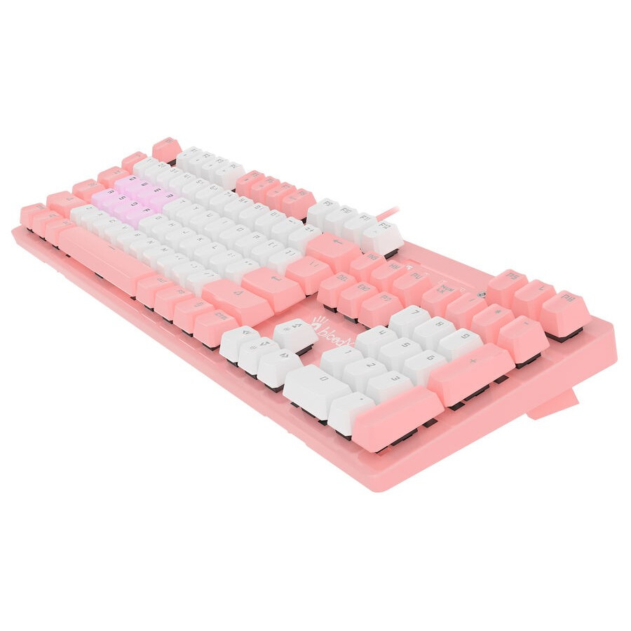Клавиатура Bloody B800 Pink/White - фото 8