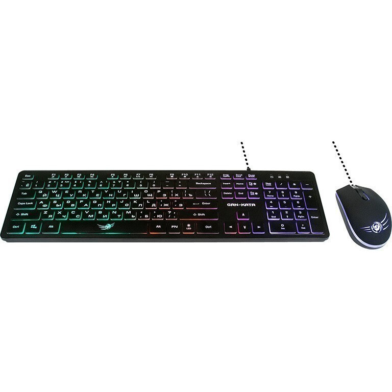 Клавиатура + мышь Dialog KMGK-1707U Black - фото 2