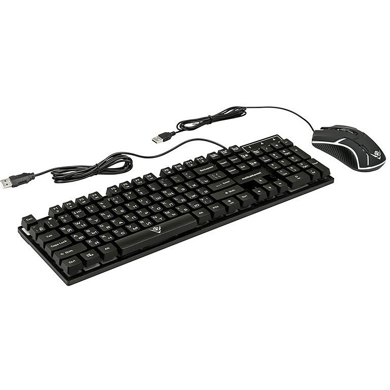 Клавиатура + мышь Nakatomi  KMG-2305U Black - фото 4