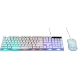 Клавиатура + мышь Nakatomi  KMG-2305U White