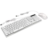 Клавиатура + мышь Nakatomi  KMG-2305U White