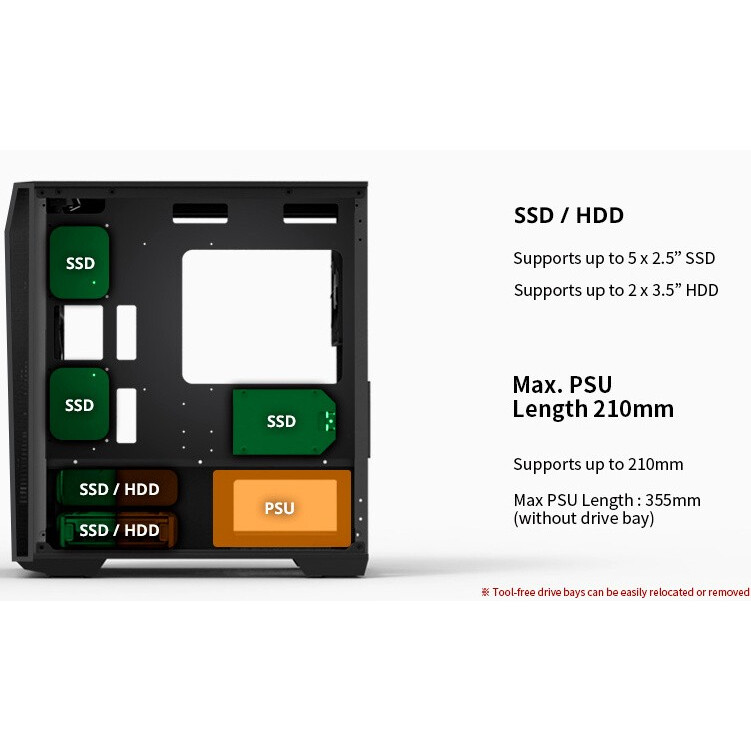 Корпус Zalman Z1 Iceberg Black - фото 4