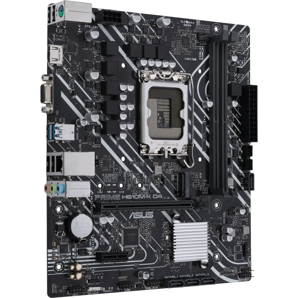 Материнская плата ASUS PRIME H610M-K D4 - фото 2
