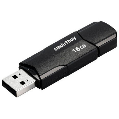 USB Flash накопитель 16GB SmartBuy Clue Black (SB16GBCLU-K)