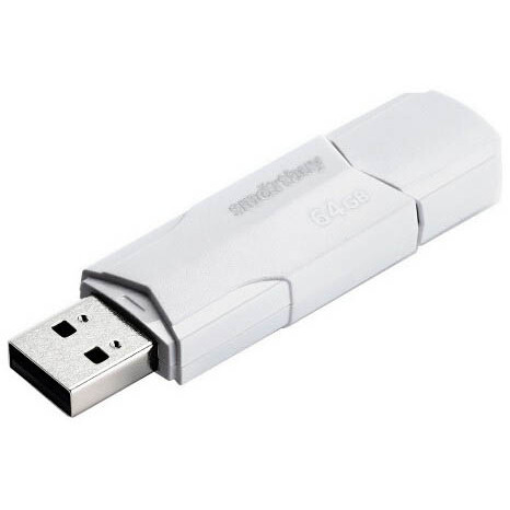 USB Flash накопитель 64GB SmartBuy Clue White (SB64GBCLU-W)