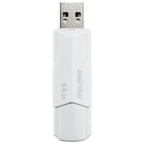 USB Flash накопитель 64Gb SmartBuy Clue White (SB64GBCLU-W) - фото 2