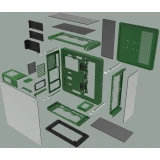 Корпус Thermaltake Core P6 Racing Green (CA-1V2-00MCWN-00)