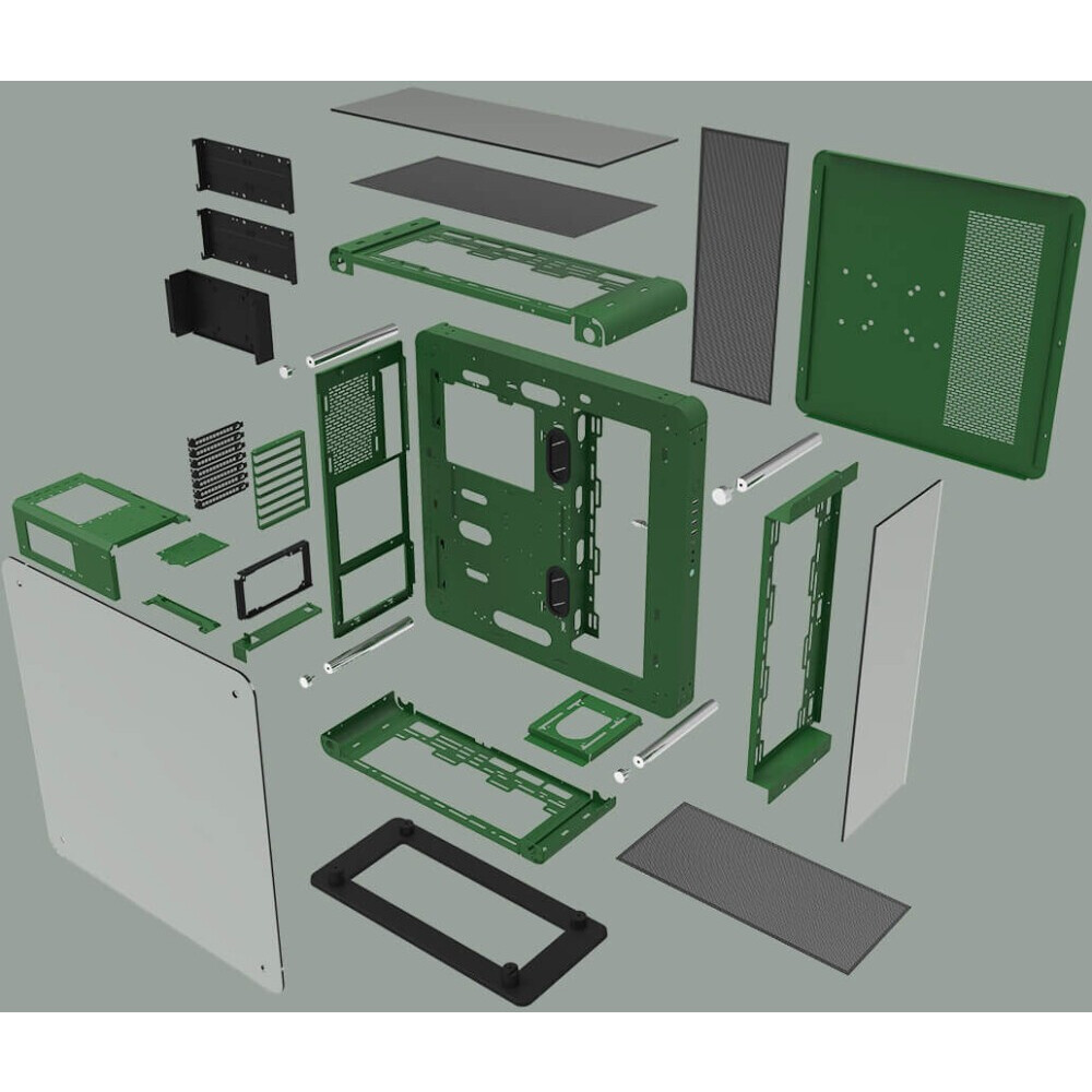 Корпус Thermaltake Core P6 Racing Green (CA-1V2-00MCWN-00) - фото 7