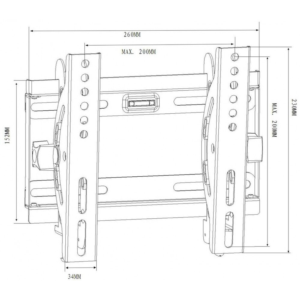 Кронштейн Benatek PLASMA-66B Black - фото 2