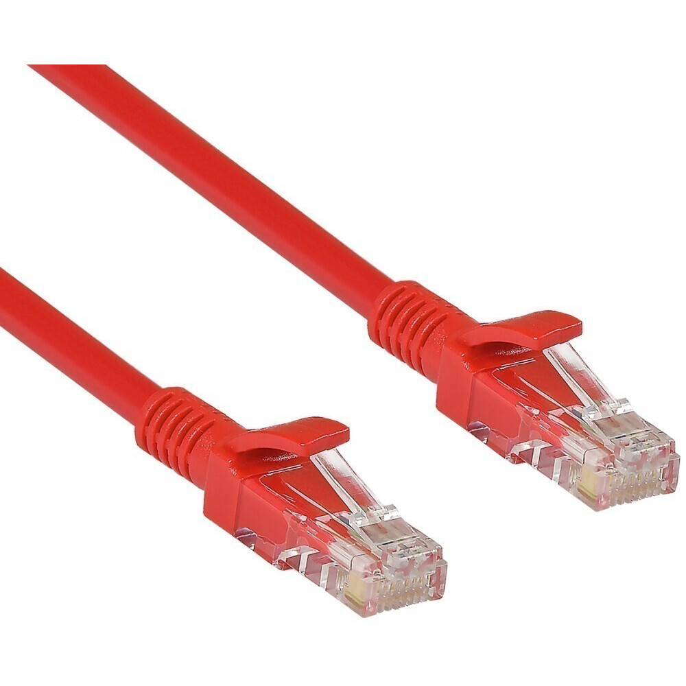Патч-корд ExeGate UTP-RJ45-RJ45-5e-0,5M-RD, 0.5м