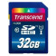 Карта памяти 32Gb SD Transcend  (TS32GSDU1)