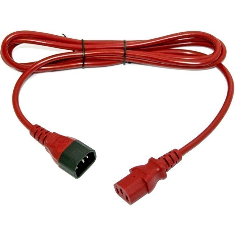 Кабель питания C13 - C14, 1.5м, Lanmaster LAN-PP13/14-1.5-RD