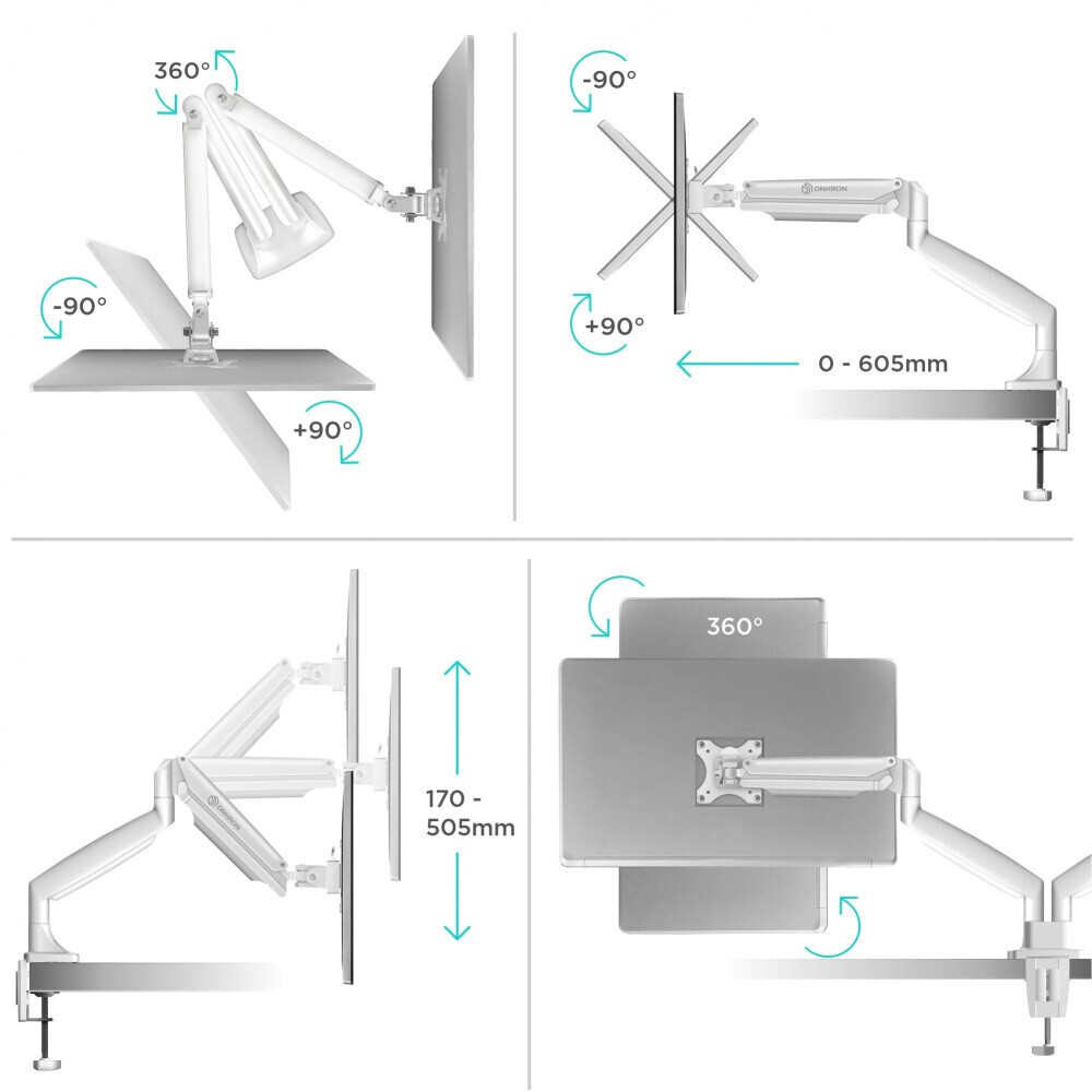 Кронштейн Onkron G200 White - G200-W - фото 3