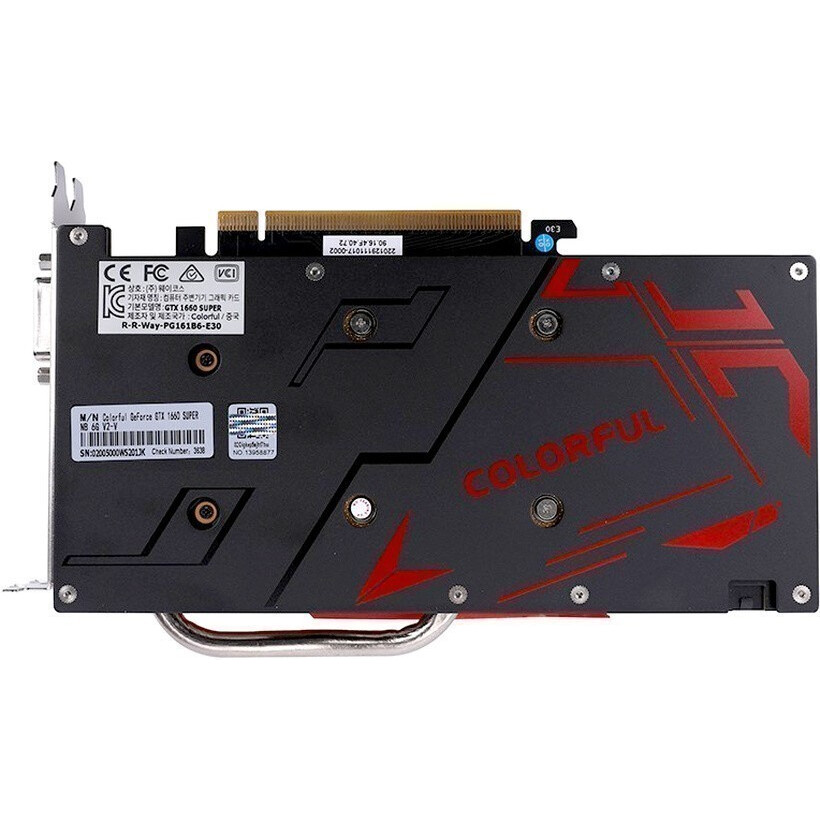 Видеокарта NVIDIA GeForce GTX 1660 Super Colorful 6GB (GTX 1660 SUPER NB 6G V2-V) - фото 3