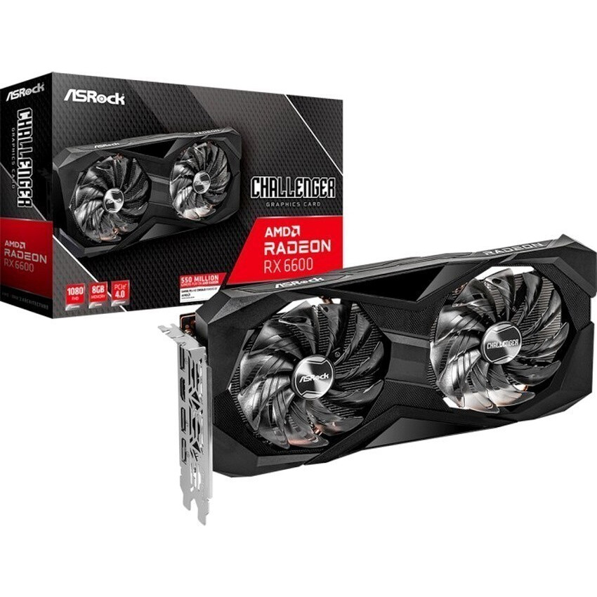 Видеокарта AMD Radeon RX 6600 ASRock Challenger D 8GB (RX6600 CLD 8G) - фото 5