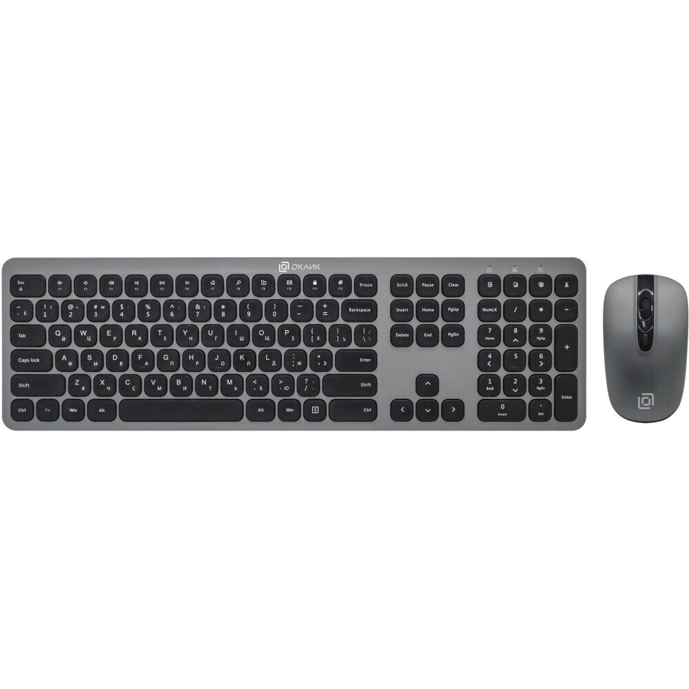 Клавиатура + мышь Oklick 300M Grey - 1488402