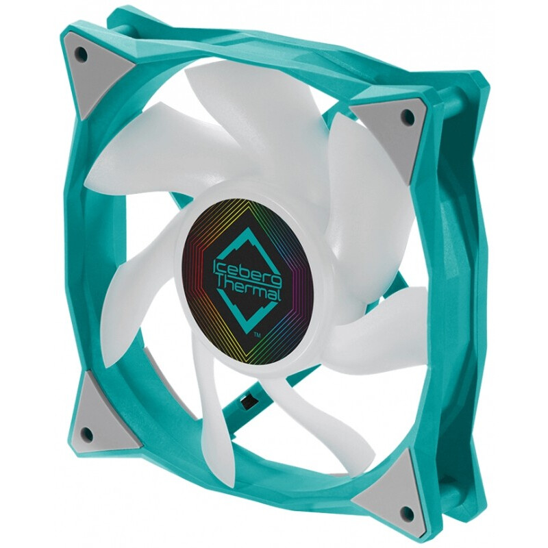 Вентилятор для корпуса Iceberg Thermal IceGALE ARGB 120mm Teal (3 шт.) - фото 2