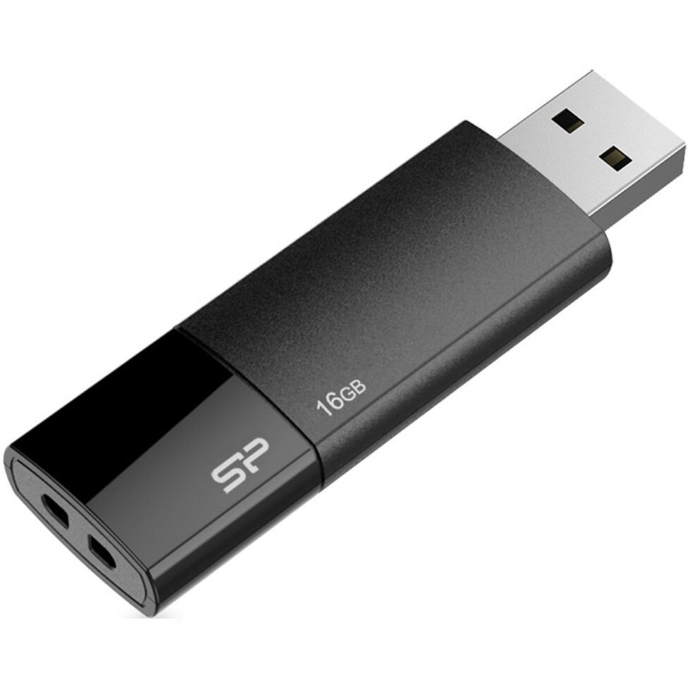 USB Flash накопитель 16Gb Silicon Power Ultima U05 Black (SP016GBUF2U05V1K) - фото 2
