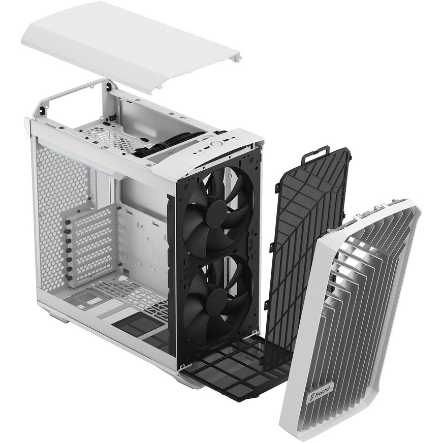 Корпус Fractal Design Torrent Compact White TG Clear Tint - FD-C-TOR1C-03 - фото 9