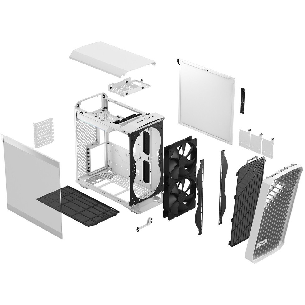 Корпус Fractal Design Torrent Compact White TG Clear Tint - FD-C-TOR1C-03 - фото 10
