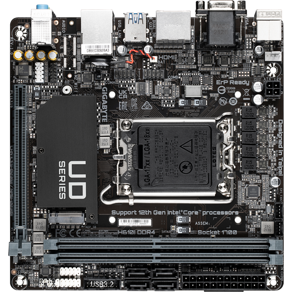 Материнская плата Gigabyte H610I DDR4