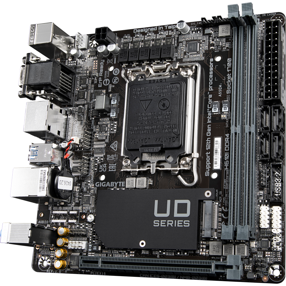 Материнская плата Gigabyte H610I DDR4 - фото 3