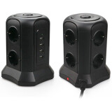 Сетевой фильтр Tessan TP-VB4U6E  Black
