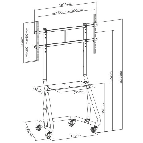 Мобильная стойка Ultramounts UM298 - фото 2