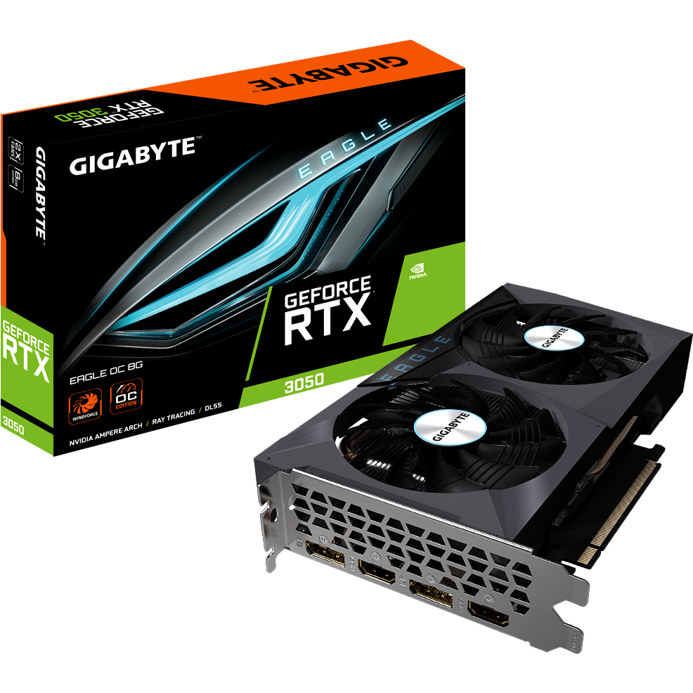 Видеокарта NVIDIA GeForce RTX 3050 Gigabyte 8Gb (GV-N3050EAGLE OC-8GD) - фото 8