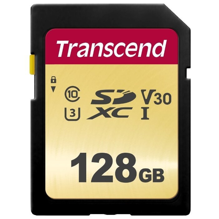Карта памяти 128Gb SD Transcend 500S (TS128GSDC500S)