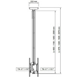 Кронштейн SMS Flatscreen CH STD2000 A/S EU (PL061087EU-P0)