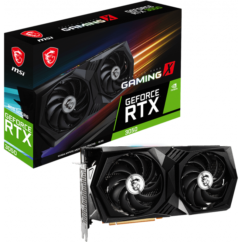 Видеокарта NVIDIA GeForce RTX 3050 MSI 8GB (RTX 3050 GAMING X 8G) - фото 5