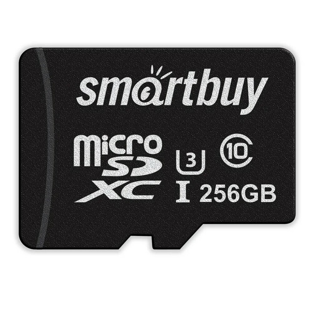 Карта памяти 256Gb MicroSD SmartBuy + SD адаптер (SB256GBSDU1A-AD) - фото 2