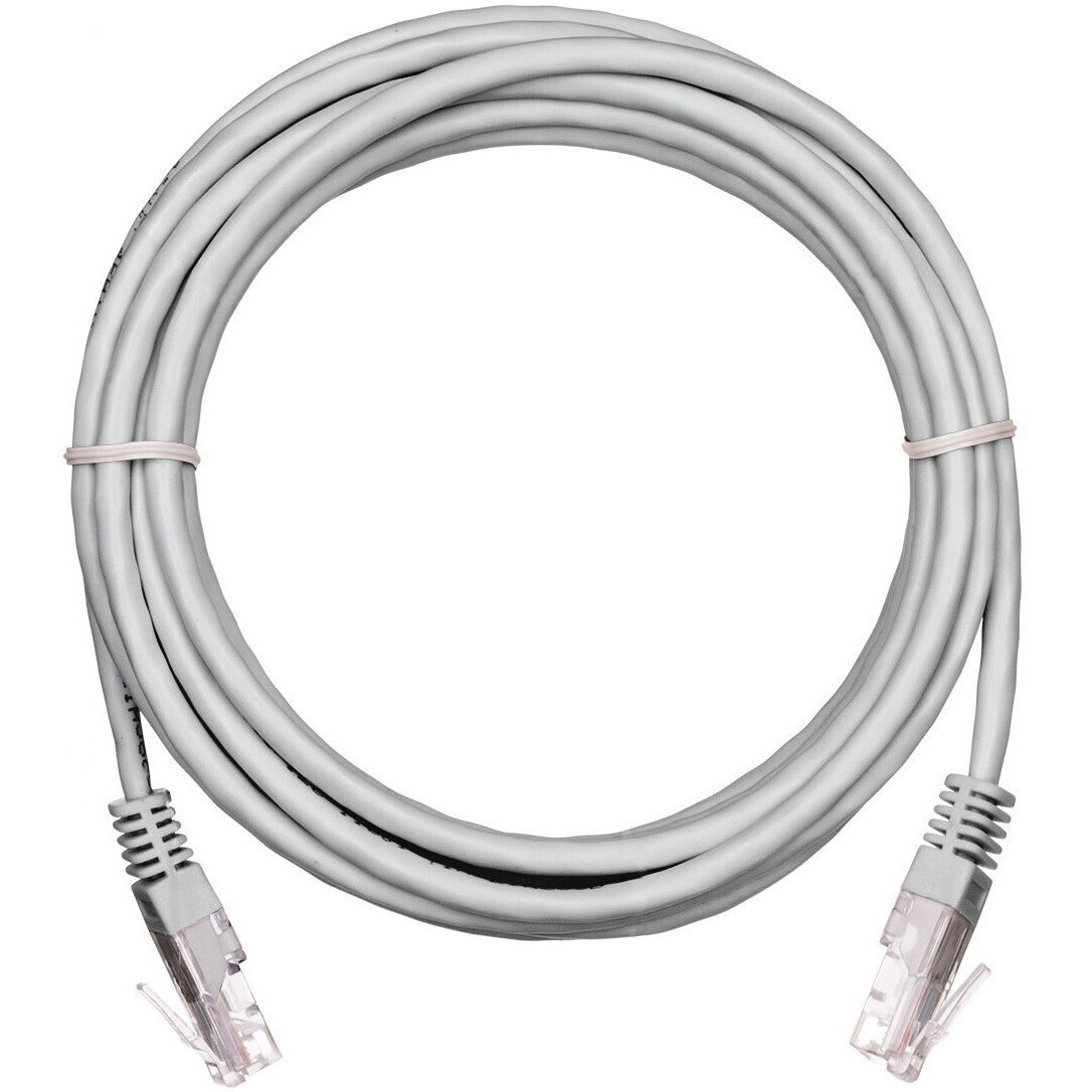 Патч-корд NETLAN EC-PC4UD55B-BC-PVC-100-GY-5, 10м, 5 шт.