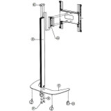 Мобильная стойка SMS Flatscreen FM MST1200 A/B (FS091001-P0)