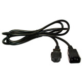 Кабель питания C13 - C14, 2м, Lanmaster LAN-PP13/14-2.0-BK