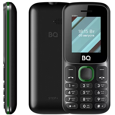 Телефон BQ 1848 Step+ Black/Green